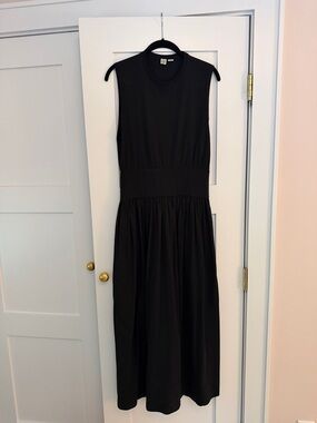 Toteme Black Sleeveless High-Low Dress